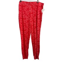 Alfani Ultra Soft Knit Jogger Pajama Pants Coral Size XL New - £14.62 GBP