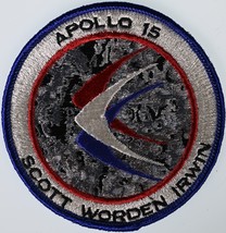 Vintage Nasa Apollo 15 Patch Scott Worden Irwin Lunar Landing Mission Blue Rim - £4.71 GBP
