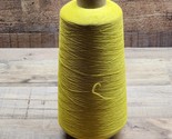 Vintage Spool Cone Of Textile Yarn Thread - Made In NC By Burkyarns - Go... - $16.80