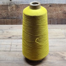 Vintage Spool Cone Of Textile Yarn Thread - Made In NC By Burkyarns - Gold Color - £13.14 GBP