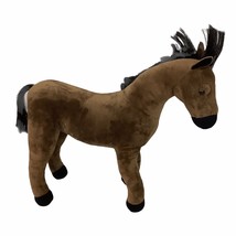 Madame Alexander Posable Large Horse 19&quot; Plush Stuffed Animal Brown Doll... - $39.59