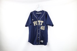 Adidas Mens 46 Game Worn University of Pittsburgh Baseball Jersey #40 2008 Navy - £88.76 GBP