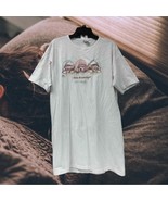 Vtg Harrison sleeping puppies I Don’t Do Mornings LAS VEGAS nightshirt d... - $41.16 CAD