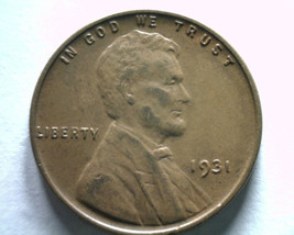 1931 LINCOLN CENT PENNY CHOICE ABOUT UNCIRCULATED CH. AU NICE ORIGINAL COIN - $16.00