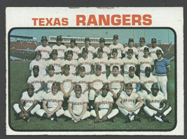 Texas Rangers Team Card with Ted Williams 1973 Topps Baseball Card 7 vg+ - £0.78 GBP
