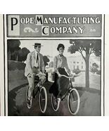 Pope Manufacturing Bicycles 1900s Advertisement Matted And Certified #2 ... - €60,05 EUR