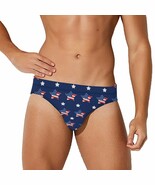 Mondxflaur USA Flag Stars Swim Briefs Sexy Swimming Trunks Quick Dry Ath... - $19.99