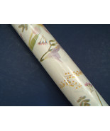 vintage white with soft  pastel floral pattern  gift wrap NOS wrapping p... - $19.75