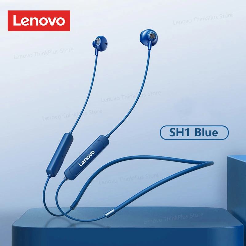   SH1 Wireless Earphone Bluetooth 5.0 Headset IPX5 Waterproof Neckband Earbuds S - £14.35 GBP