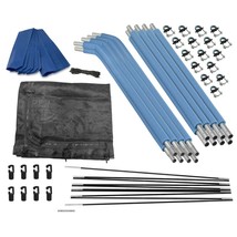 Trampoline Safety Enclosure Set: Top Ring Net, Bent Poles, Foam Sleeves,... - $3,611.70 MXN+