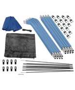 Trampoline Safety Enclosure Set: Top Ring Net, Bent Poles, Foam Sleeves,... - $3,628.13 MXN+