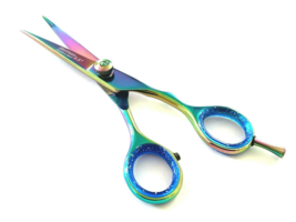Multicolor German Titanium Pet Grooming Scissors - £14.77 GBP