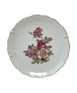 VTG Bavaria Schumann Wild Rose Plate 7.5" E&amp;R Arzberg Germany Gold Trim ... - $15.00
