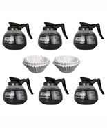 Commercial Decanters BUNN (6 pots) of 64 oz COFFEE POTS  &amp; 400 FREE CF12... - $115.00