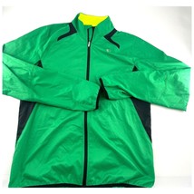 Pearl Izumi Jacket Womens Medium Green Yellow Full Zip Cycling Sportswea... - $28.52