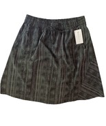 NWT Athleta Jupe Arriveal Skirt Black and White Striped Size 22 - $1,049.58 MXN