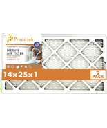 Proairtek AF14251M08SWH Model MERV 8 14x25x1 Air Filter (Pack of 2) - £26.72 GBP