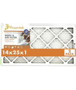 Proairtek AF14251M08SWH Model MERV 8 14x25x1 Air Filter (Pack of 2) - £25.54 GBP