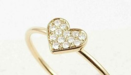 1Ct Round Cut VVS1/D Diamond Heart Engagement Ring in 14K Yellow Gold Finish - £88.96 GBP