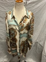 Vintage Tommy Bahama ladies 100% Silk blouse shirt - £58.14 GBP