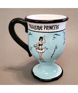 Pedestal Novelty Mug Poolside Princess Aqua Girl Duck Pool Toy Andree Tr... - £7.49 GBP