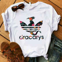 Fashion Dracarys Dragon Shirt Mother of Dragons Flower T-Shirt Khaleesi - $11.99
