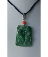 NATURAL jadeite jade pendent. Type (Grade) A, NO treatment. - $2,749.17 MXN