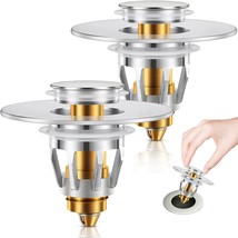 【2-Piece Set】 Bathroom Sink Stopper, Plug With Hair Catcher And Sink Fil... - $557.89 MXN