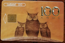 Sanborns 100 Years 3 Owl Phone Card Collection from Mexico TelMex - £1.52 GBP