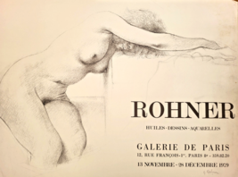 Georges Rohner - Original Exhibition Poster - Galerie De Paris - 1979 - £116.43 GBP