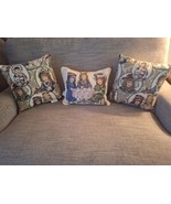 VTG 3pc Set Dakotah Tapestry Throw Pillows Victorian Dolls/Tea Party JCp... - $64.34