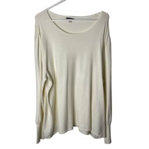 Cato Long Sleeve Sweater Women Plus 22/24W Ivory Boat Neck Rayon Nylon Stretch - £10.55 GBP