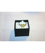 Canary Yellow Austrian Zircon Princess Promise Ring White 14k Gold over 925 - $950.15 MXN