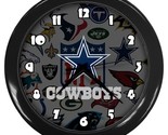 Dallas cowboys wall clock team color nfl thumb155 crop