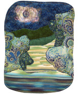 Dark Moon: Quilted Art Wall Hanging - $430.00