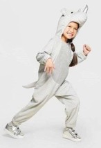 Rhino Gray Plush 1 Piece Hooded Toddler Halloween Costume-size 18-24 months - £15.48 GBP