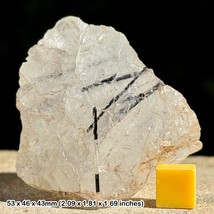 Rare Quartz and Black Tourmaline, Brazil - 100% Genuine Specimen w/ COA - £7.97 GBP