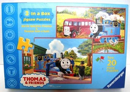 Ravensburger 2 In a Box Thomas &amp; Friends Two 20 Piece Jigsaw Puzzles EUC    - $10.90