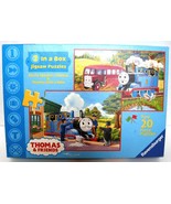 Ravensburger 2 In a Box Thomas &amp; Friends Two 20 Piece Jigsaw Puzzles EUC    - £8.74 GBP