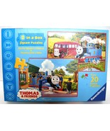 Ravensburger 2 In a Box Thomas &amp; Friends Two 20 Piece Jigsaw Puzzles EUC    - £8.71 GBP