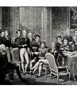 Treaty Of Paris Vienna Congress 1902 Half Tone Art Emerson History Print... - €19,30 EUR