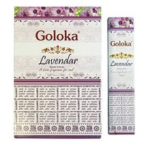 Goloka Lavendar  Incense Agarbathi  Sticks Pure Natural HandMade 180g - £19.35 GBP
