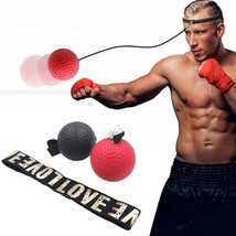 Red Boxing Reflex Ball - Improve Reaction Speed and Hand Eye Coordinatio... - £22.27 GBP