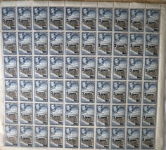 Ceylon 1938 Royalty Stamp 60 x 3 cents One Sheet Colombo Harbor - £227.81 GBP