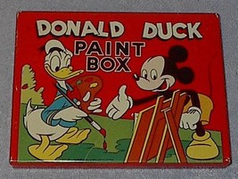 Walt Disney Productions Transogram Donald Duck Paint Box  - £15.72 GBP