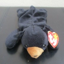 Ty Beanie Baby Blackie the Black Bear 2 Tag Errors NEW - £15.82 GBP