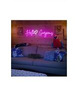 HELLO GORGEOUS Acrylic Neon Sign Light 30”x9” With Remote Control - $59.39