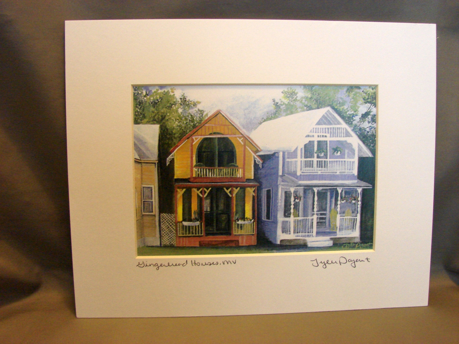 Cape Cod Lovers: Martha's Vineyard Matted Print by Tyler Poyant East Wareham - $10.99