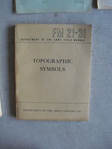 1952 US Army Book - Topographic Symbols FM 21-31 - £16.56 GBP