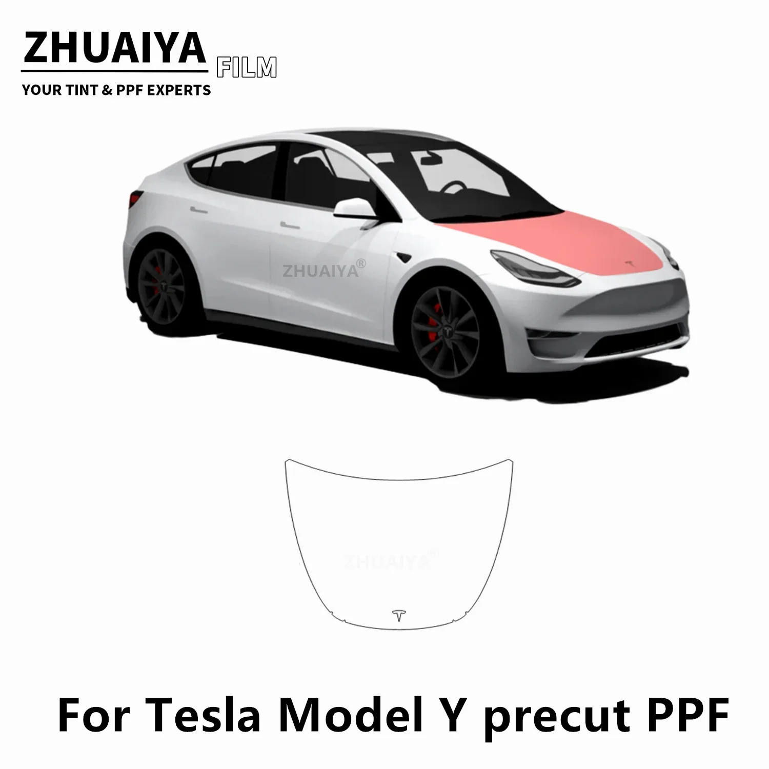 2020-2024 For Tesla Model Y FulI Hood PPF Paint Protection Film 8mil car body - £27.46 GBP+